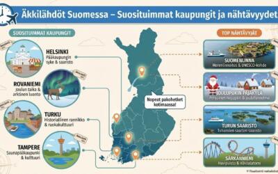Äkkilähdöt Suomessa – Suosituimmat kaupungit ja nähtävyydet